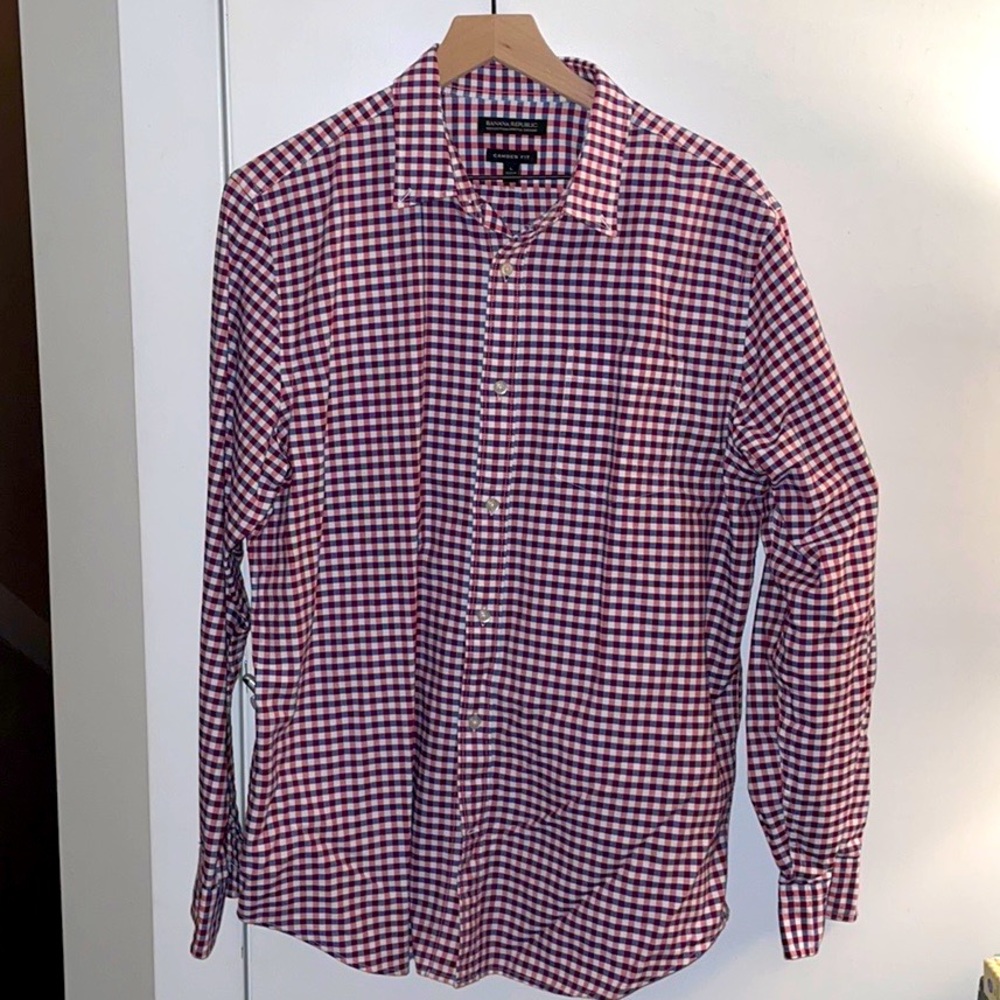 Banana Republic Camden Fit Stretch Oxford Shirt